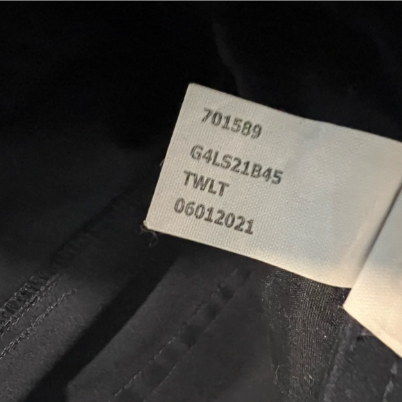 COS Button Fly Chino Pants Trousers High Rise Stretch Cotton Black Size 6 EUC - Picture 11 of 11